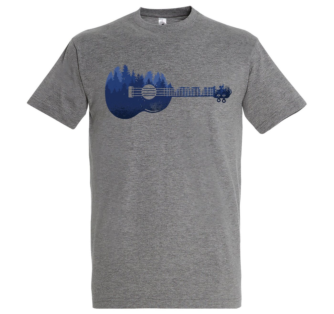 Youth Designz T-Shirt Ukelele Waldmotiv Herren Shirt mit trendigem Frontprint von Youth Designz