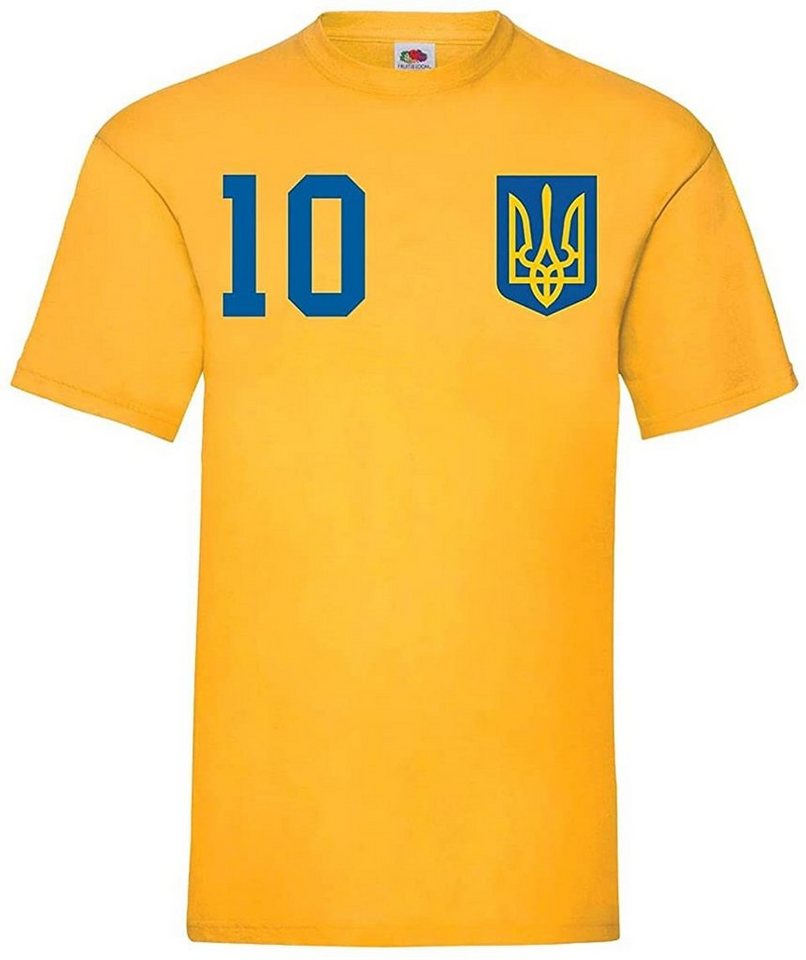 Youth Designz T-Shirt Ukraine Herren T-Shirt Trikot mit trendigem Motiv von Youth Designz