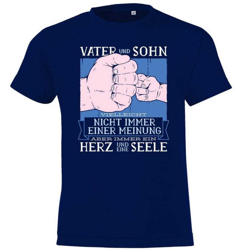 Youth Designz T-Shirt "Vater Sohn Herz Seele" Kinder Shirt für Jungen und Mädchen mit trendigem Frontprint von Youth Designz