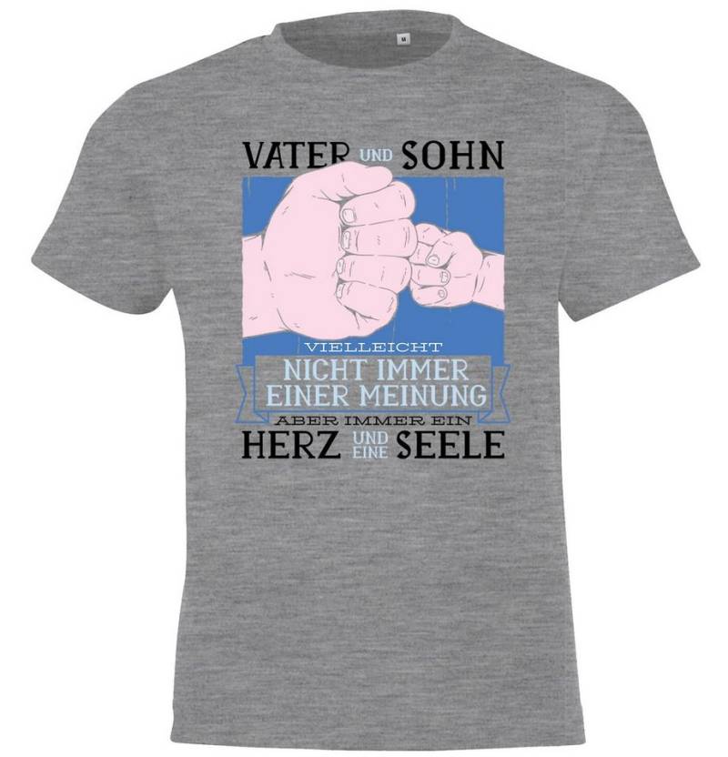 Youth Designz T-Shirt "Vater Sohn Herz Seele" Kinder Shirt für Jungen und Mädchen mit trendigem Frontprint von Youth Designz
