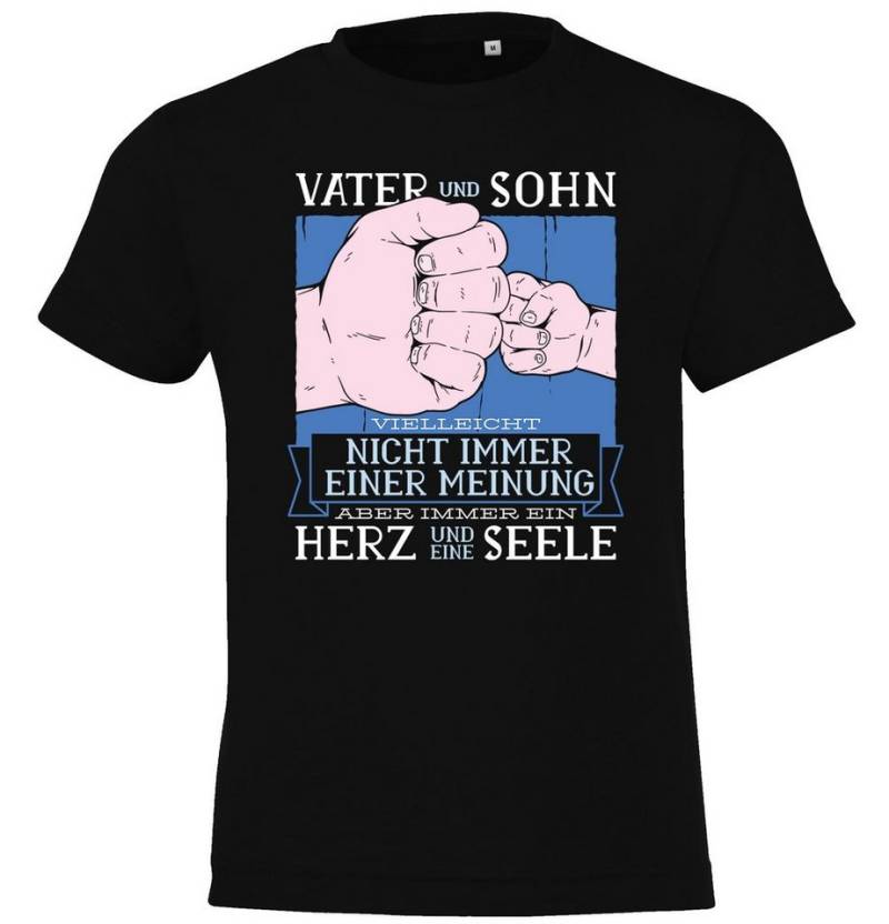 Youth Designz T-Shirt "Vater Sohn Herz Seele" Kinder Shirt für Jungen und Mädchen mit trendigem Frontprint von Youth Designz