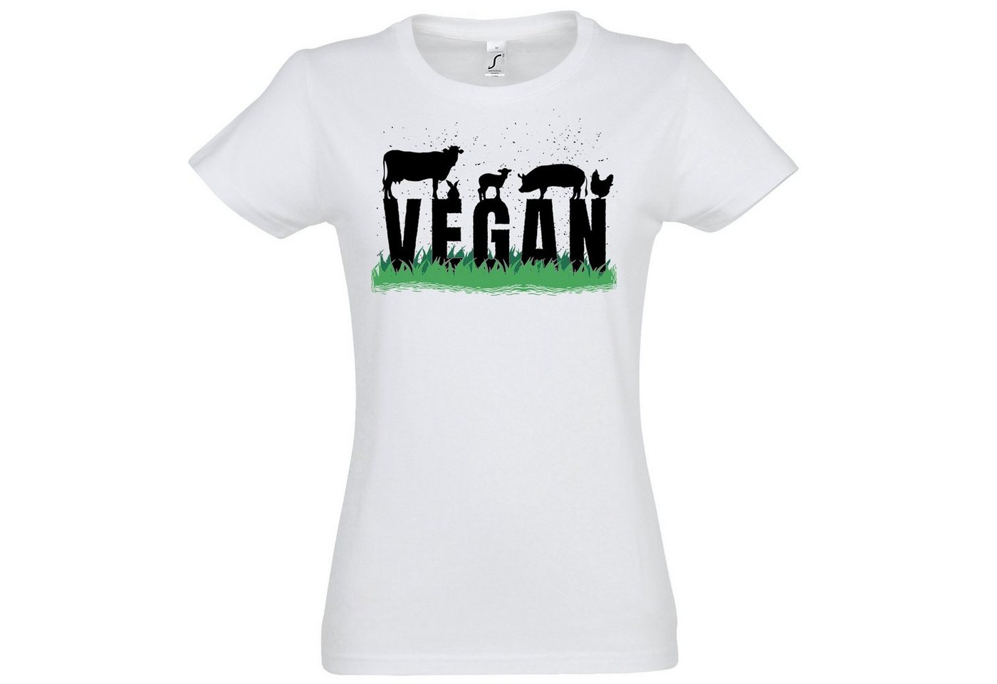 Youth Designz T-Shirt Vegan Damen Shirt mit trendigem Frontprint von Youth Designz