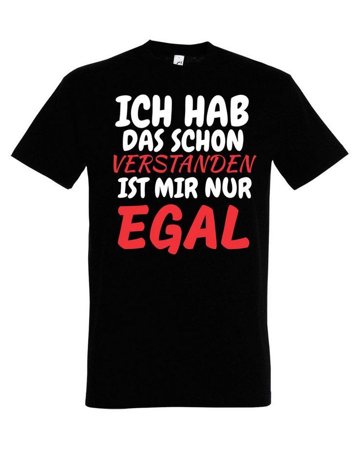 Youth Designz T-Shirt Verstanden Egal Herren T-Shirt mit lustigen Spruch Statement Geschenk lustiger Aufdruck für Männer von Youth Designz
