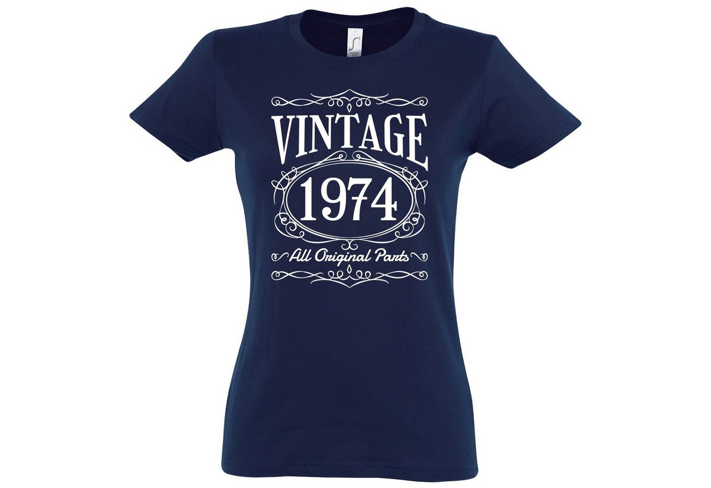 Youth Designz T-Shirt Vintage 1974 Damen Tshirt zum 50. Geburtstag mit lustigem Spruch zum Geburtstag von Youth Designz