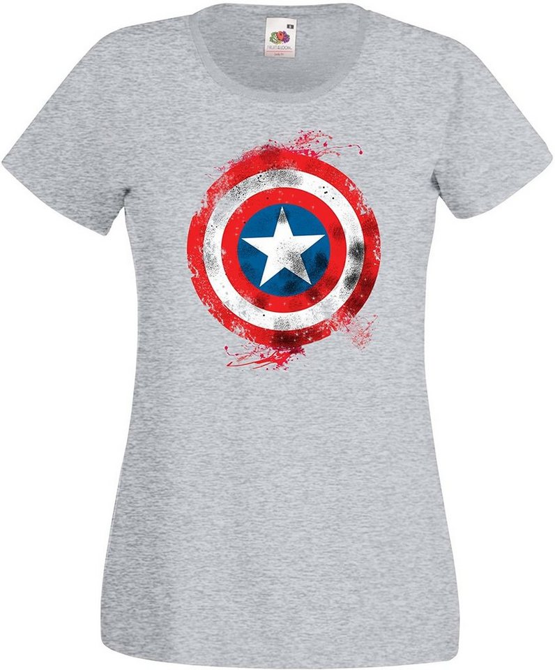 Youth Designz T-Shirt Vintage America Damen T-Shirt mit trendigen Frontprint Youth Designz T-Shirt Vintage America Damen T-Shirt mit trendigen Frontprint von Youth Designz