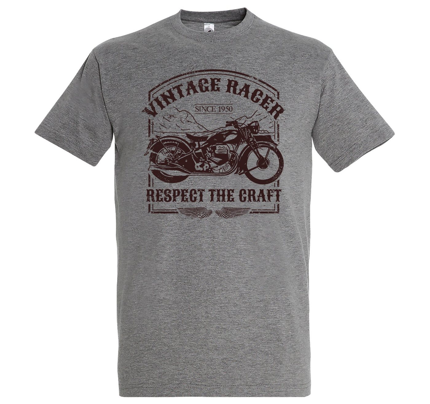 Youth Designz T-Shirt Vintage Racer Herren Shirt mit trendigem Frontprint von Youth Designz