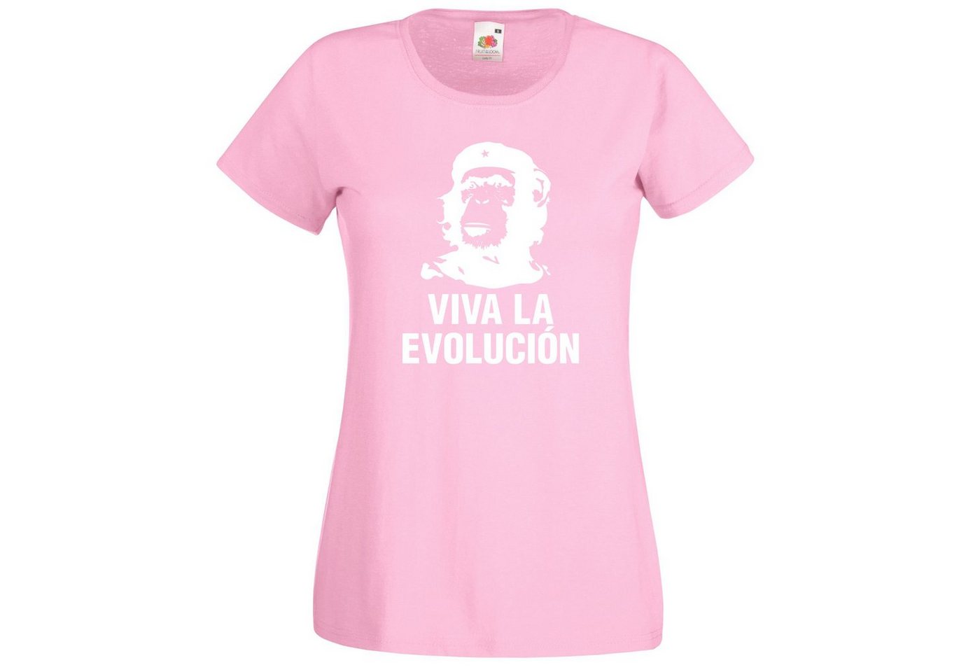 Youth Designz T-Shirt Viva la Evolucion Damen T-Shirt mit trendigem Frontdruck von Youth Designz