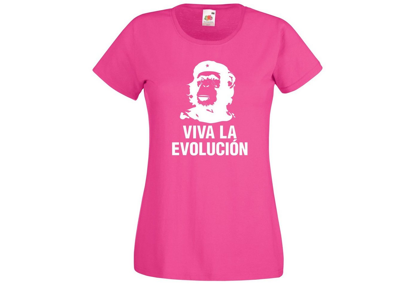 Youth Designz T-Shirt Viva la Evolucion Damen T-Shirt mit trendigem Frontdruck von Youth Designz