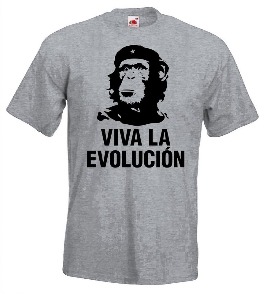 Youth Designz T-Shirt Viva la Evolucion Herren Fun T-Shirt mit trendigem Frontdruck von Youth Designz