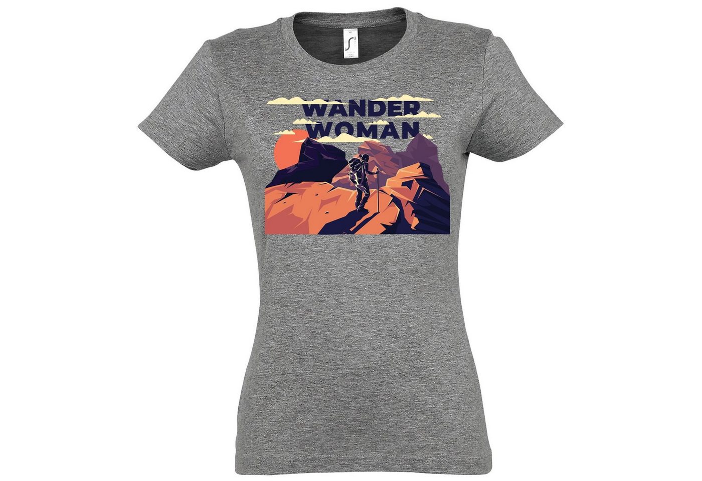 Youth Designz T-Shirt Wander Woman Damen T-Shirt Mit modischem Print von Youth Designz