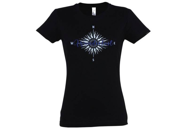 Youth Designz T-Shirt Wanderlust Damen Shirt mit trendigem Frontprint von Youth Designz