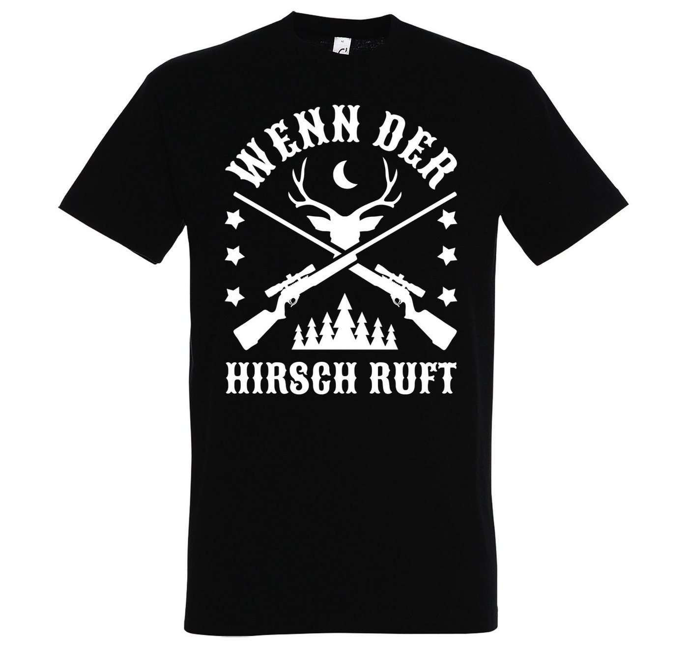 Youth Designz T-Shirt "Wenn Der Hirsch Ruft" Herren Shirt mit trendigem Frontprint von Youth Designz