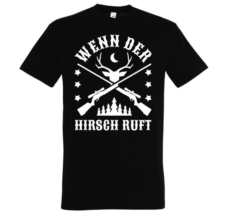 Youth Designz T-Shirt "Wenn Der Hirsch Ruft" Herren Shirt mit trendigem Frontprint von Youth Designz