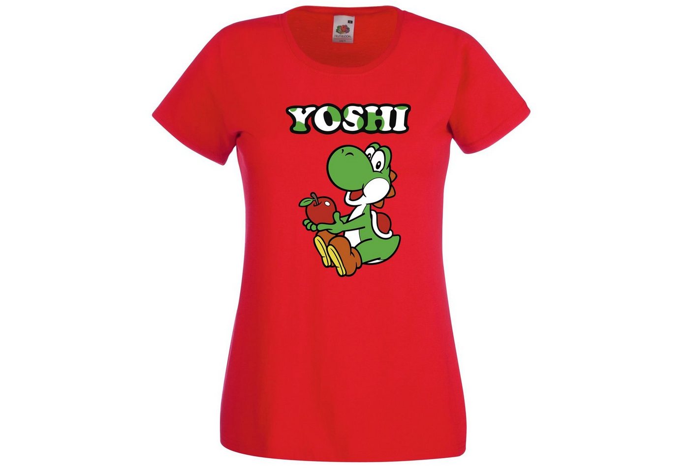 Youth Designz T-Shirt Yoshi Damen T-Shirt mit Retro Gaming Print Youth Designz T-Shirt Yoshi Damen T-Shirt mit Retro Gaming Print von Youth Designz