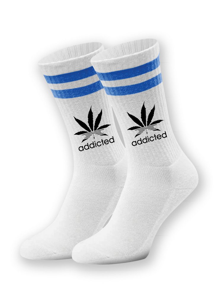 Youth Designz Tennissocken Addicted Unisex Tennis Socken mit verstärkter Verse und Zehenbereich von Youth Designz
