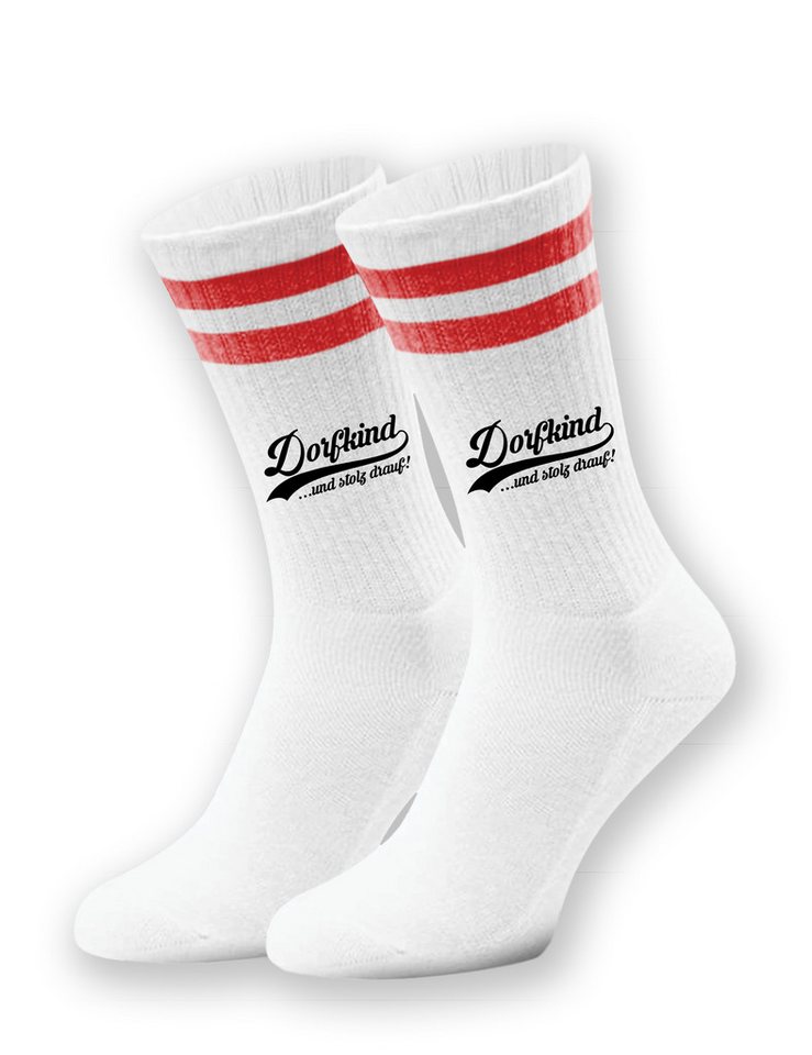 Youth Designz Tennissocken Dorfkind Unisex Socken Geschenk mit verstärkter Verse und Zehenbereich von Youth Designz