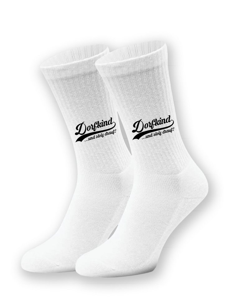 Youth Designz Tennissocken Dorfkind Unisex Socken Geschenk mit verstärkter Verse und Zehenbereich von Youth Designz