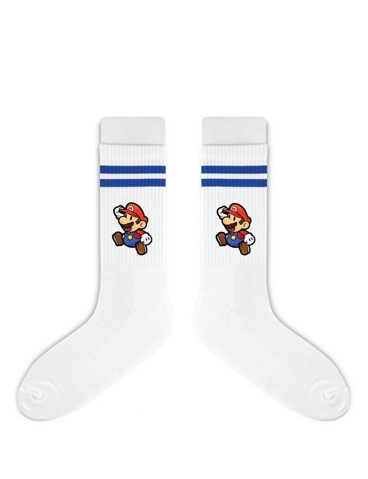 Youth Designz Tennissocken Mario Unisex Socken Geschenk für Jungen und Mädchen mit verstärkter Verse und Zehenbereich von Youth Designz
