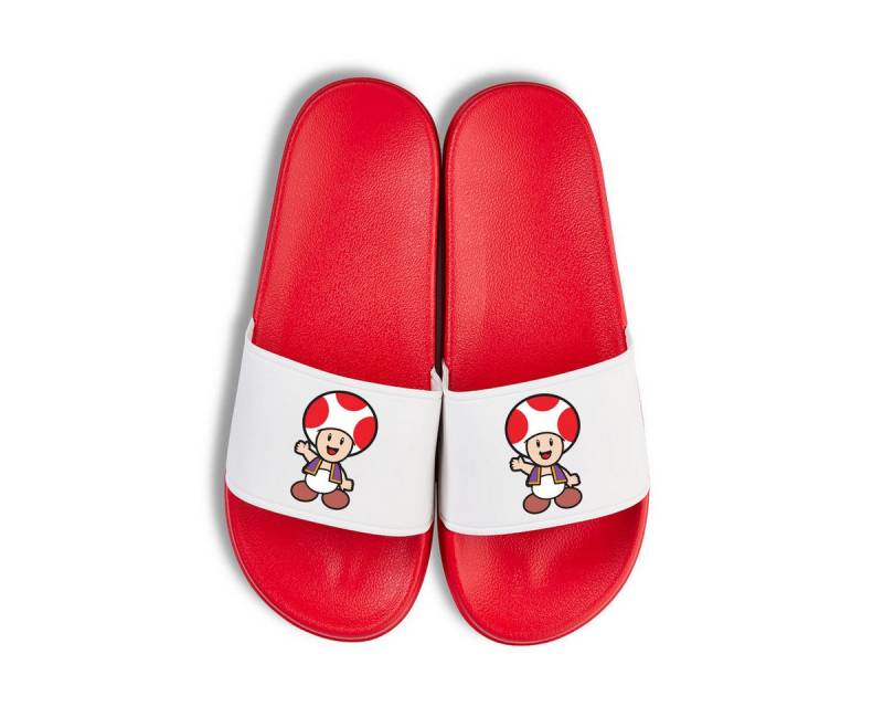 Youth Designz Toad Unisex Badelatschen Flip Flops Badeschuh mit lustigen Logo für Damen und Herren von Youth Designz