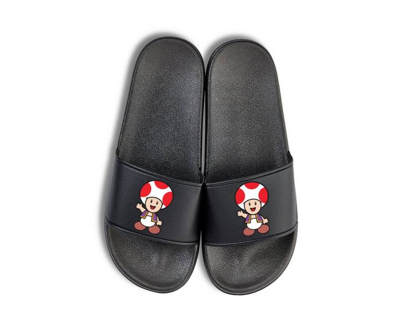 Youth Designz Toad Unisex Badelatschen Flip Flops Badeschuh mit lustigen Logo für Damen und Herren von Youth Designz