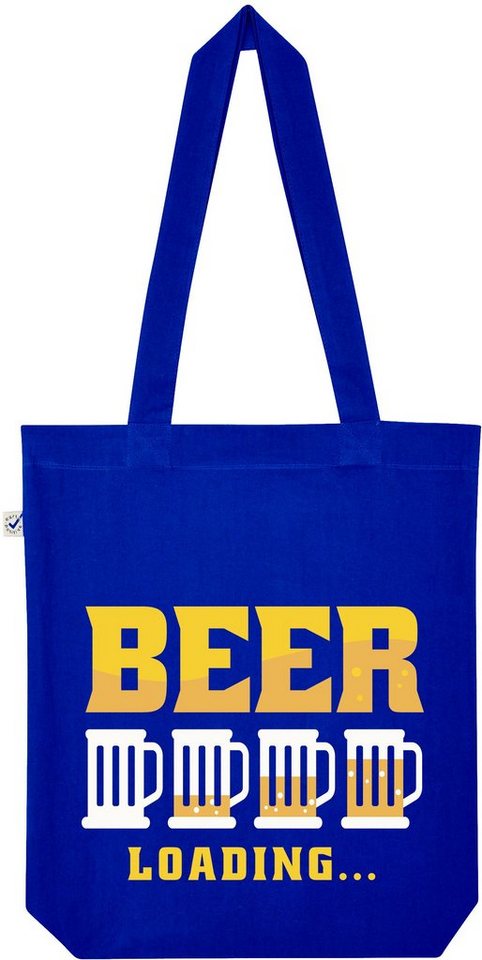 Youth Designz Tragetasche "Beer Loading" Jutebeutel Tasche Lange Henkel, mit trendigem Print von Youth Designz