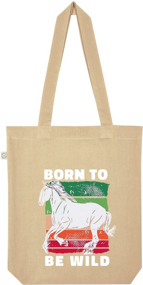 Youth Designz Tragetasche Born To Be Wild" Jutebeutel Tasche Lange Henkel, mit trendigem Print" von Youth Designz