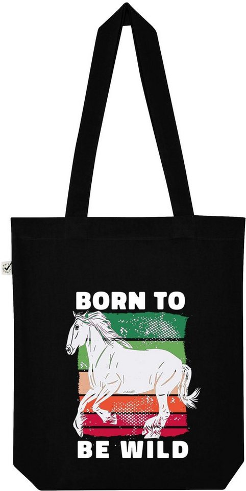 Youth Designz Tragetasche "Born To Be Wild" Jutebeutel Tasche Lange Henkel, mit trendigem Print von Youth Designz