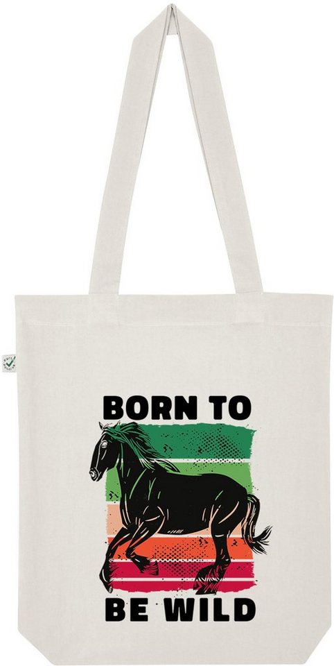 Youth Designz Tragetasche Born To Be Wild" Jutebeutel Tasche Lange Henkel, mit trendigem Print" von Youth Designz