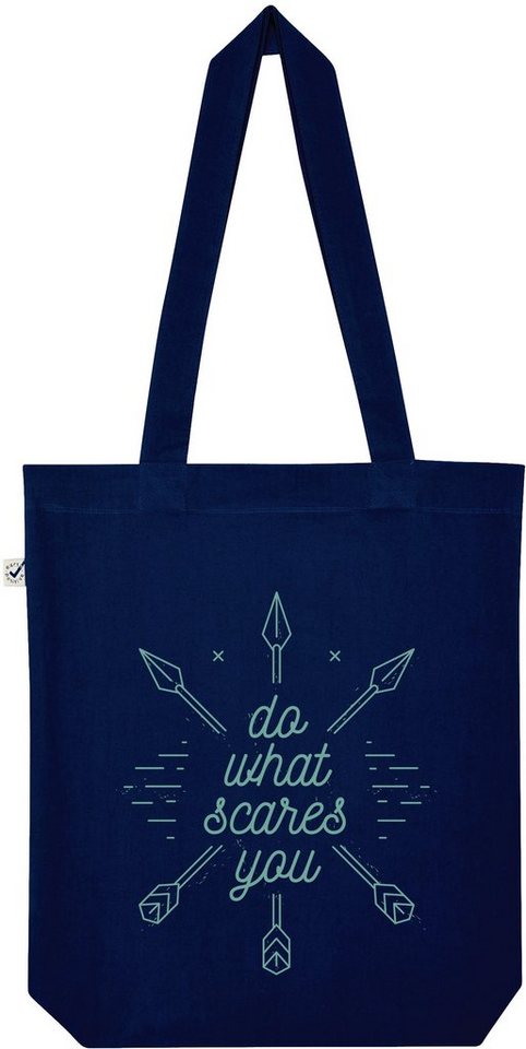 Youth Designz Tragetasche "Do What Scares You" Jutebeutel Tasche Lange Henkel, mit trendigem Print von Youth Designz