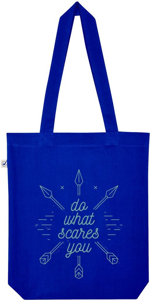 Youth Designz Tragetasche "Do What Scares You" Jutebeutel Tasche Lange Henkel, mit trendigem Print von Youth Designz