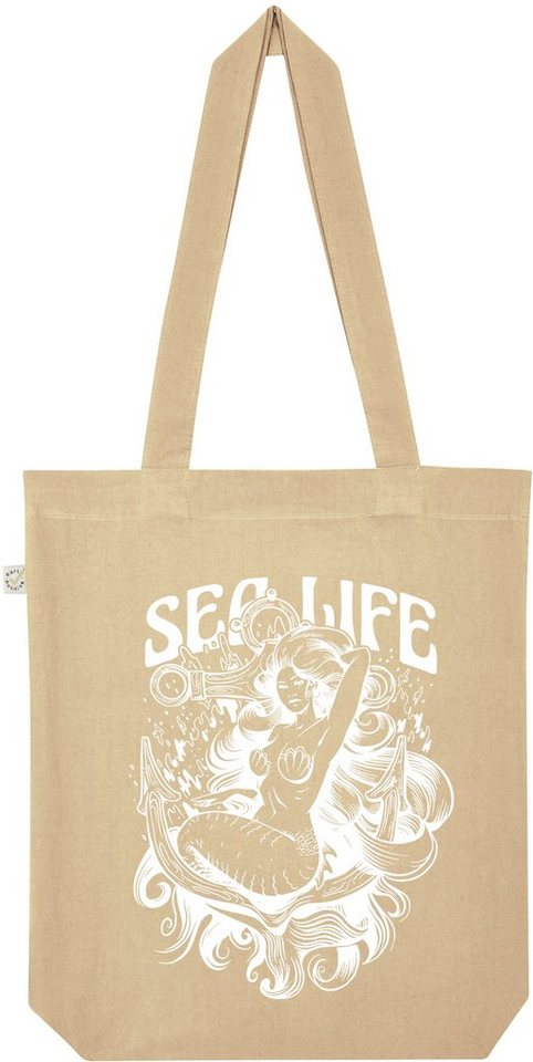 Youth Designz Tragetasche Sea Life Mermaid" Jutebeutel Tasche Lange Henkel, mit trendigem Print" von Youth Designz