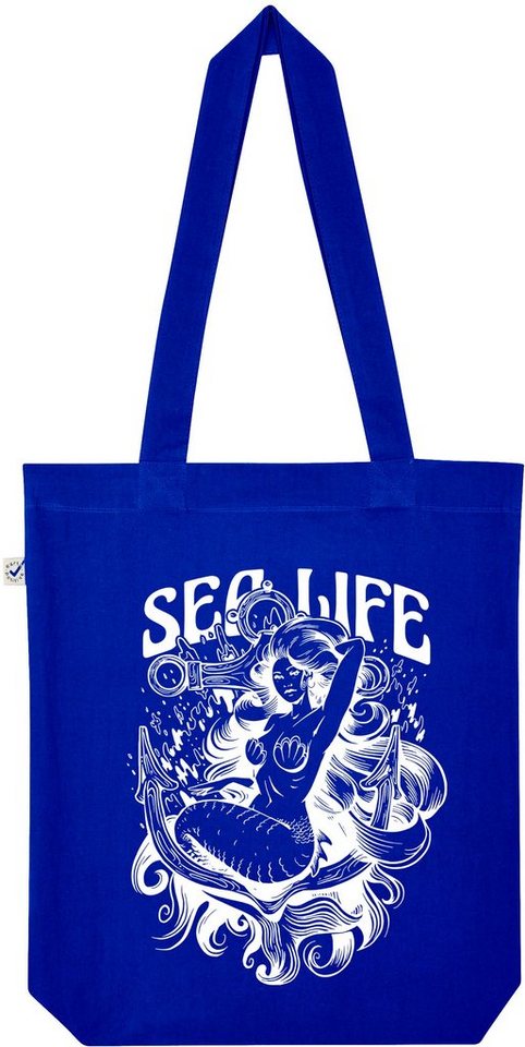 Youth Designz Tragetasche Sea Life Mermaid" Jutebeutel Tasche Lange Henkel, mit trendigem Print" von Youth Designz