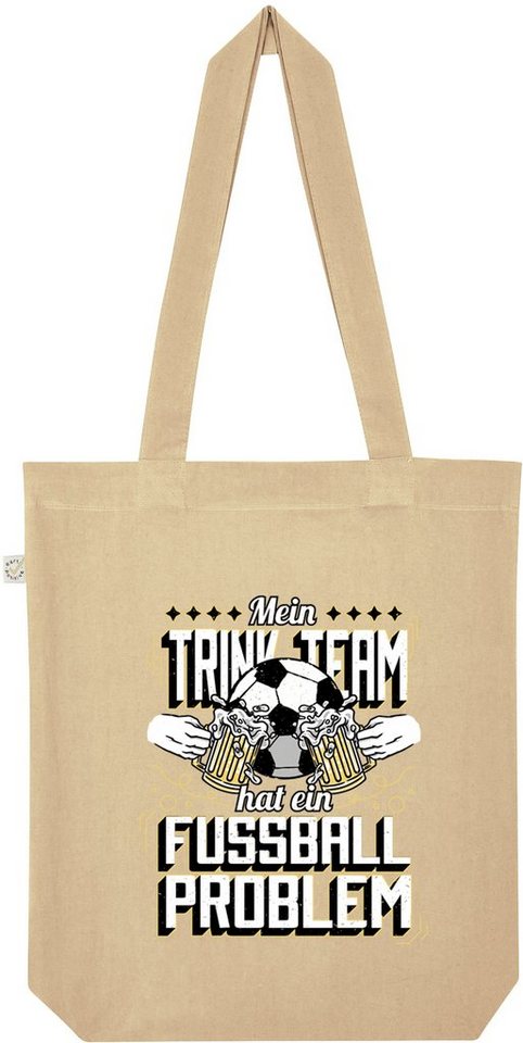 Youth Designz Tragetasche Trink Team Problem Jutebeutel Tasche Lange Henkel, mit trendigem Print von Youth Designz