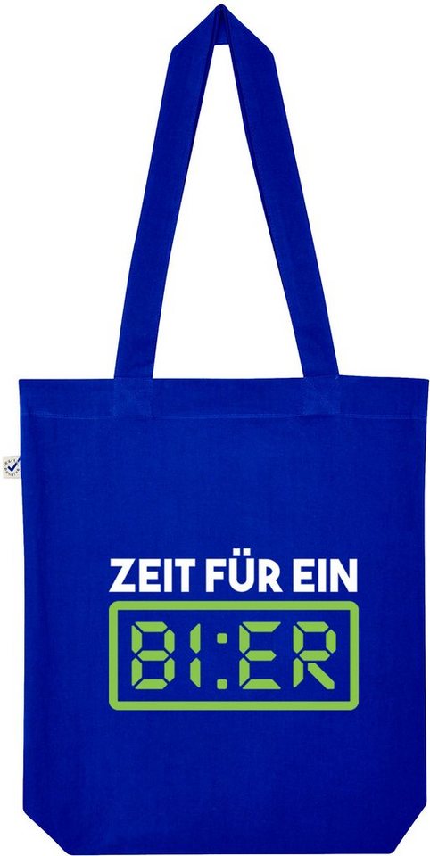 Youth Designz Tragetasche Zeit Bier Jutebeutel Tasche Lange Henkel, mit trendigem Print von Youth Designz