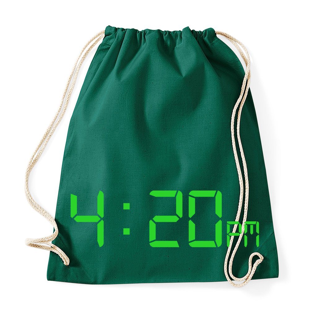 Youth Designz Turnbeutel 4:20 Baumwoll Tasche Turnbeutel, mit modischem Print von Youth Designz