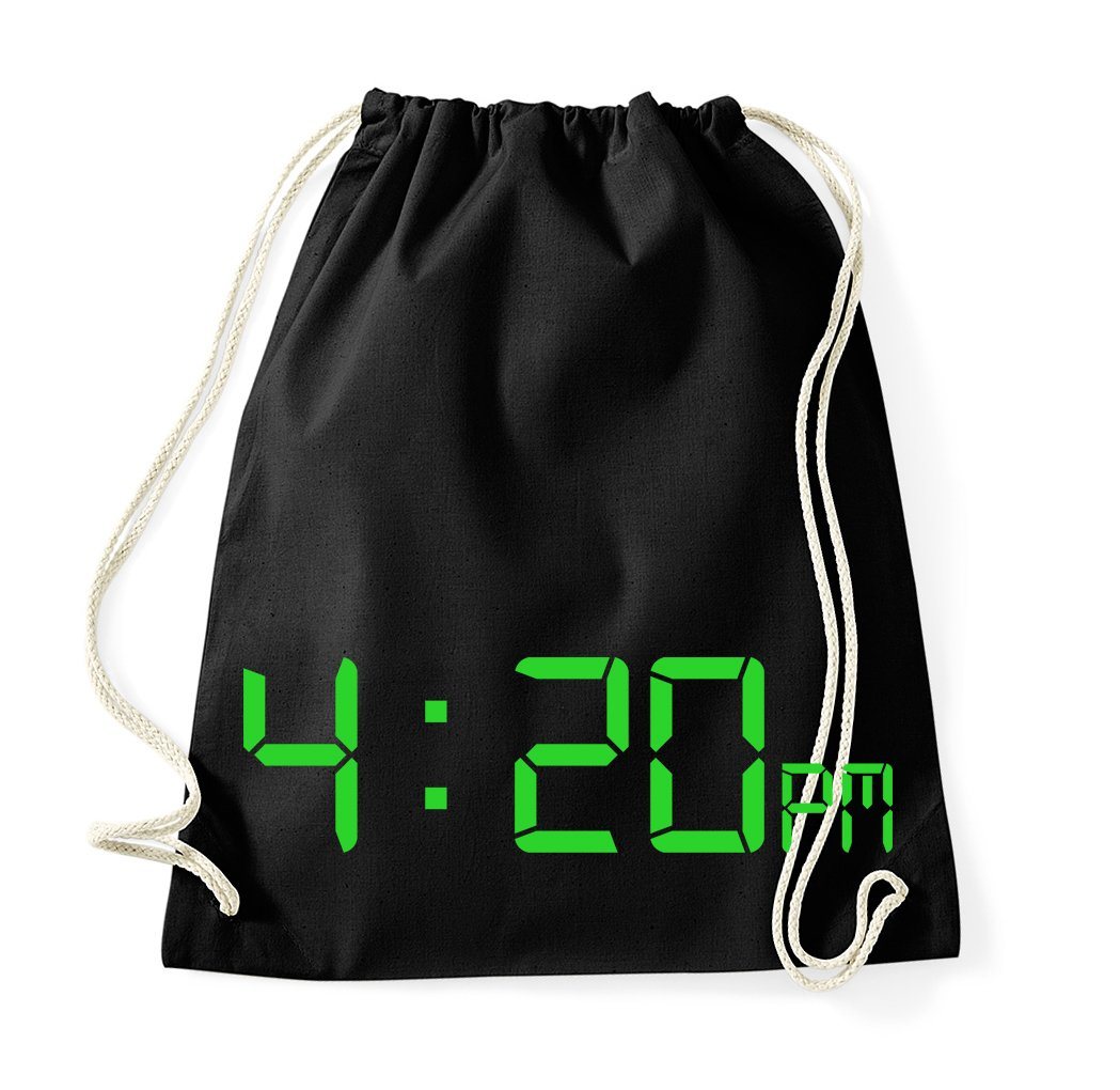 Youth Designz Turnbeutel 4:20 Baumwoll Tasche Turnbeutel, mit modischem Print von Youth Designz