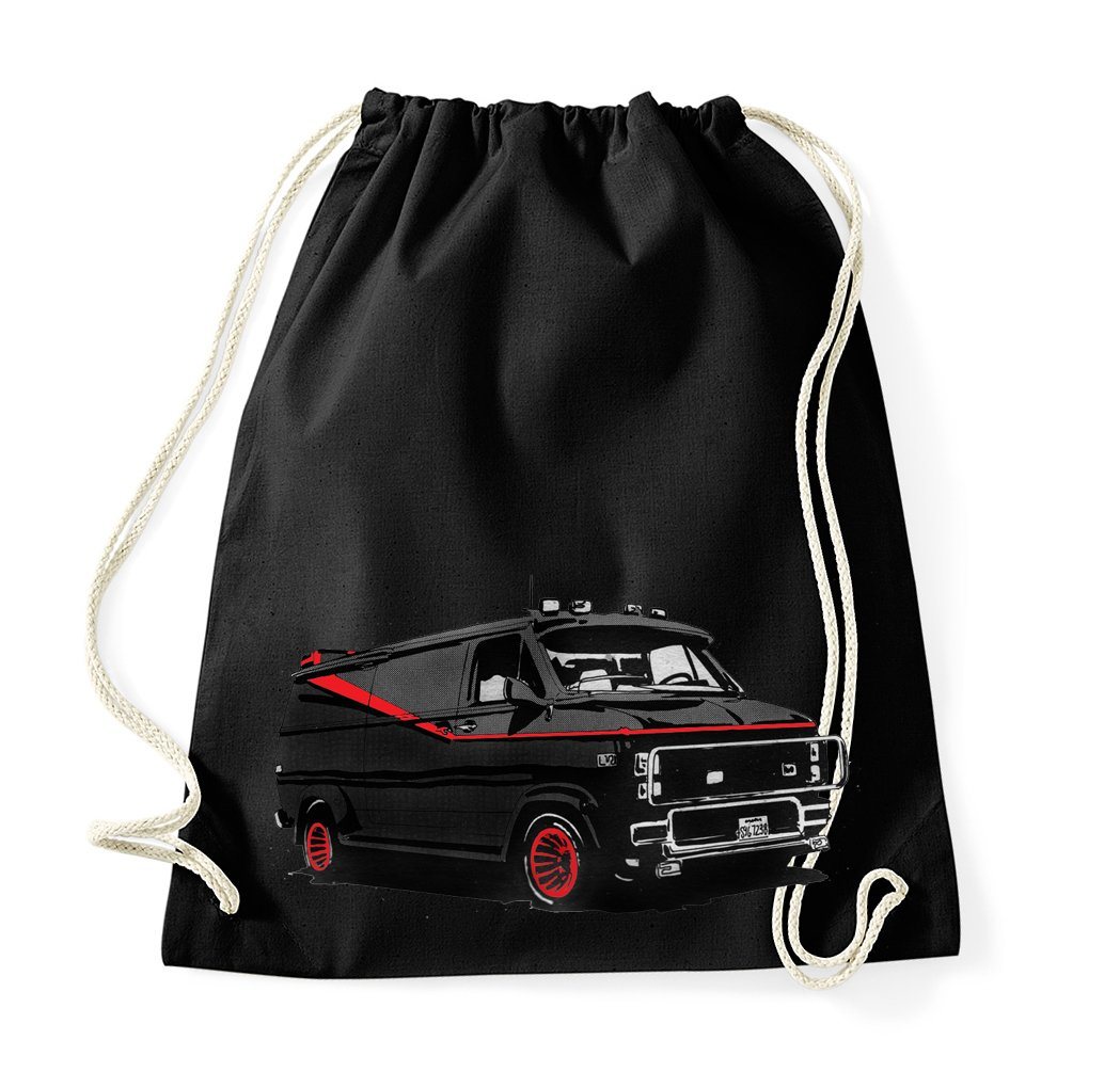 Youth Designz Turnbeutel A-Team Van Baumwoll Tasche Turnbeutel, mit modischem Print von Youth Designz