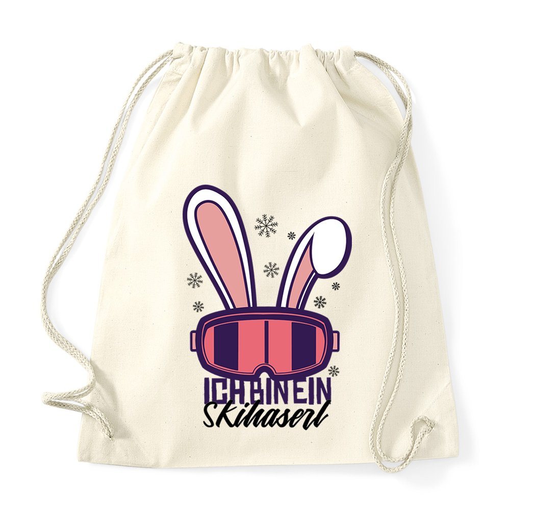 Youth Designz Turnbeutel Apres Ski Queen Baumwoll Tasche, mit lustigem Logo Aufdruck von Youth Designz