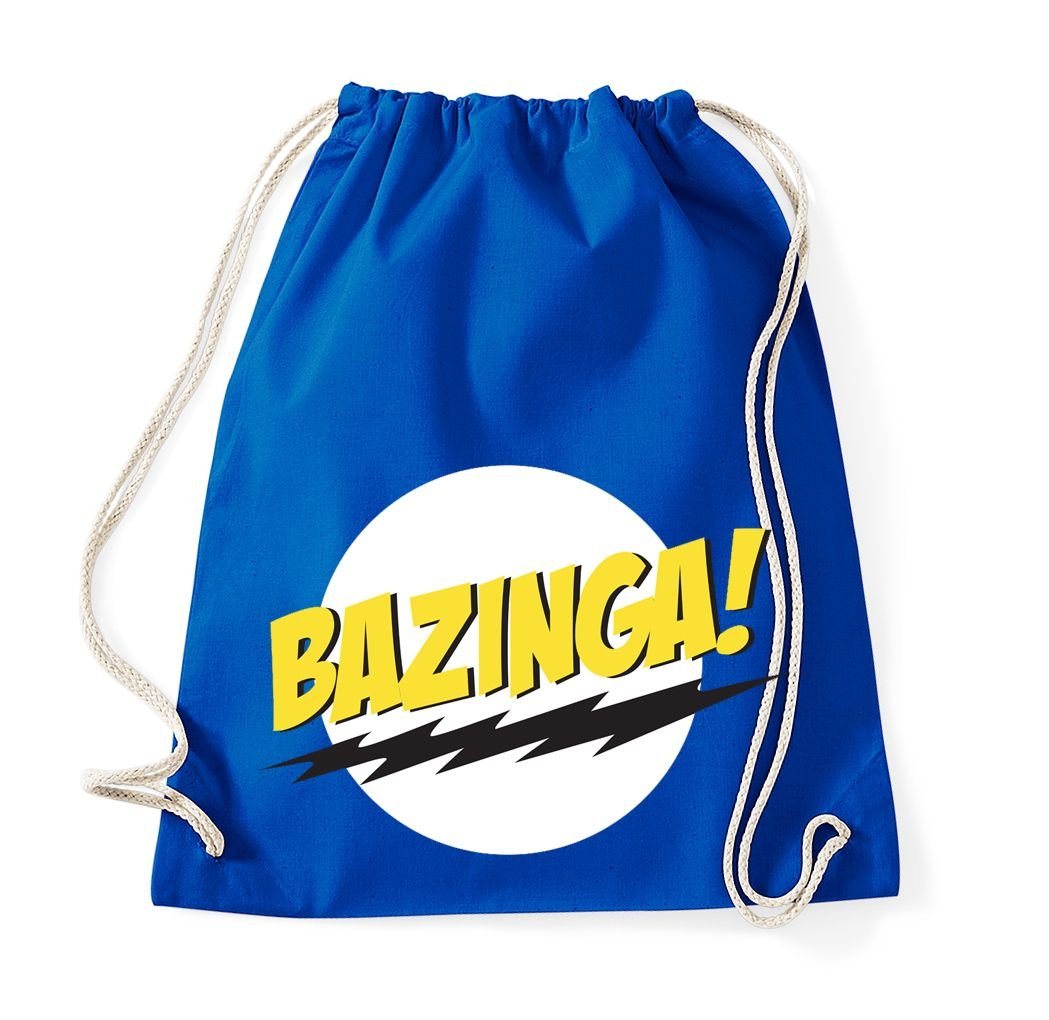 Youth Designz Turnbeutel Bazinga Baumwoll Tasche Turnbeutel, mit modischem Print von Youth Designz