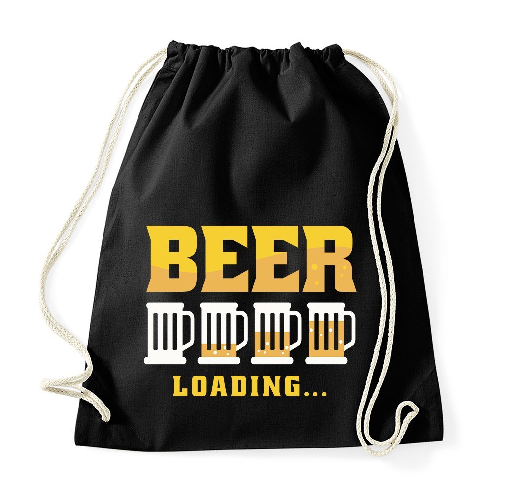 Youth Designz Turnbeutel Beer Loading Baumwoll Tasche Turnbeutel, mit lustigem Print von Youth Designz