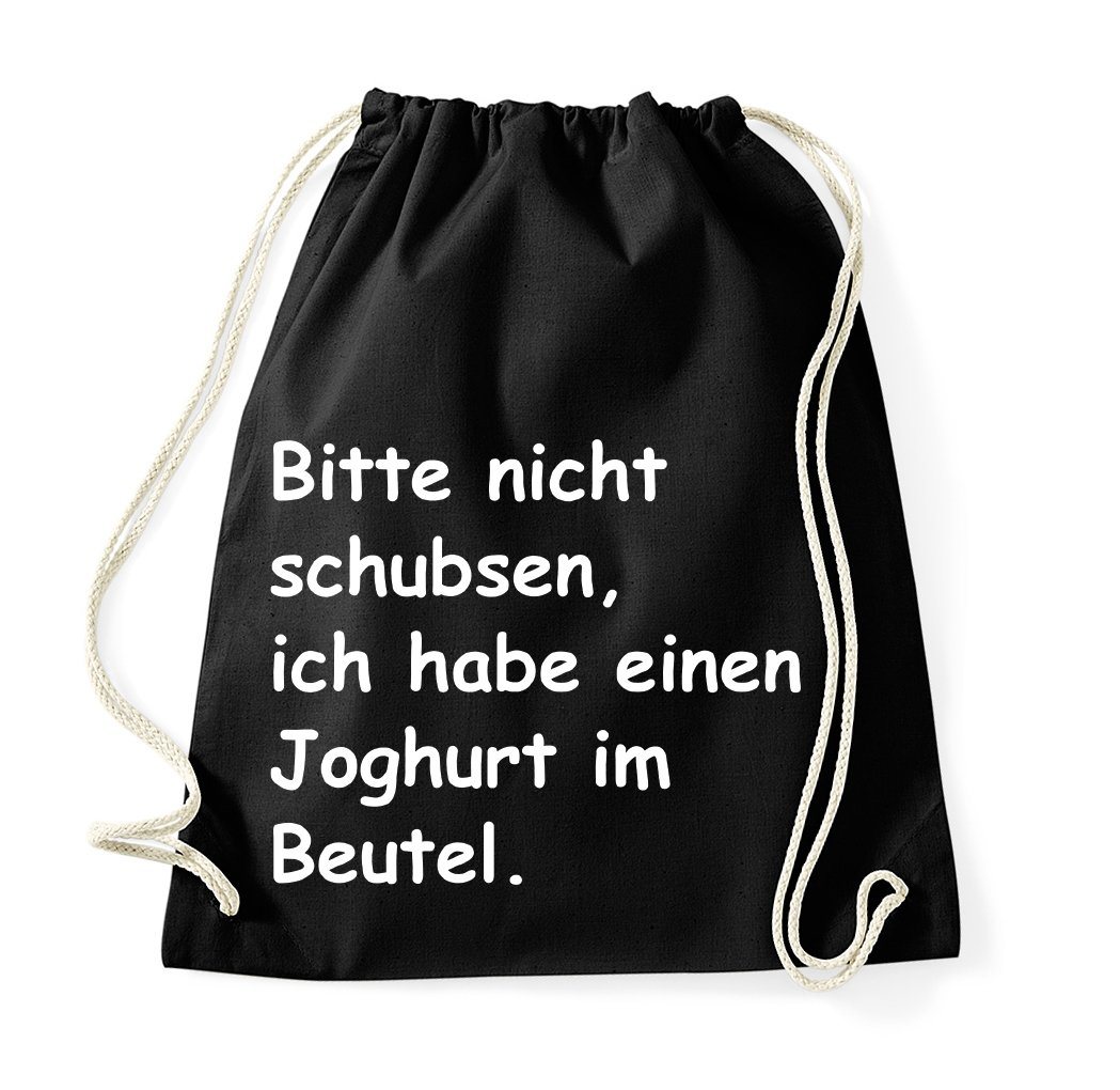 Youth Designz Turnbeutel Bitte Nicht Schubsen" Baumwoll Tasche Turnbeutel, mit lustigem Print" von Youth Designz