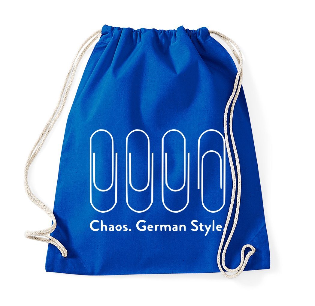 Youth Designz Turnbeutel Chaos German Style Baumwoll Tasche Turnbeutel, mit modischem Print von Youth Designz