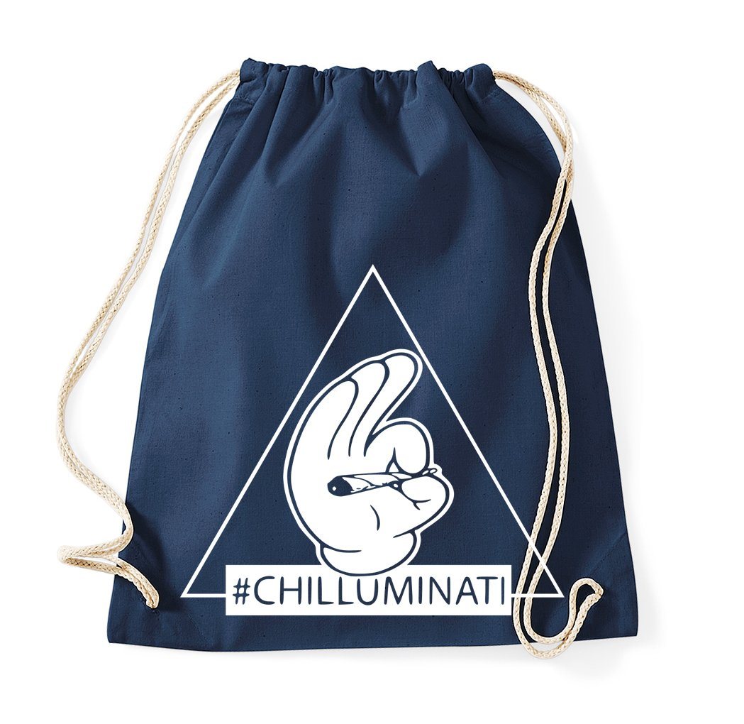 Youth Designz Turnbeutel Chilluminati Baumwoll Tasche Turnbeutel, mit modischem Print von Youth Designz