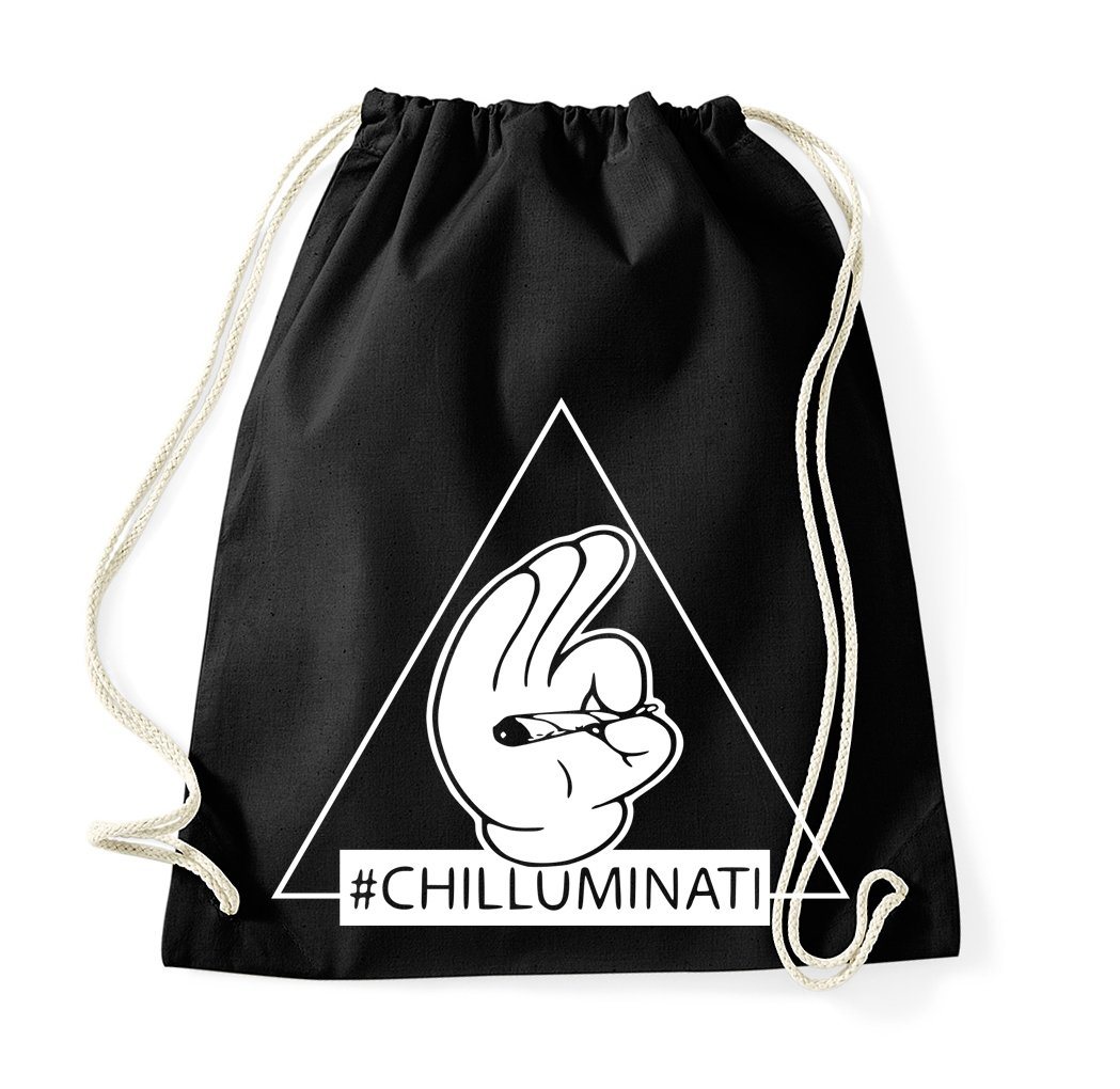 Youth Designz Turnbeutel Chilluminati Baumwoll Tasche Turnbeutel, mit modischem Print von Youth Designz