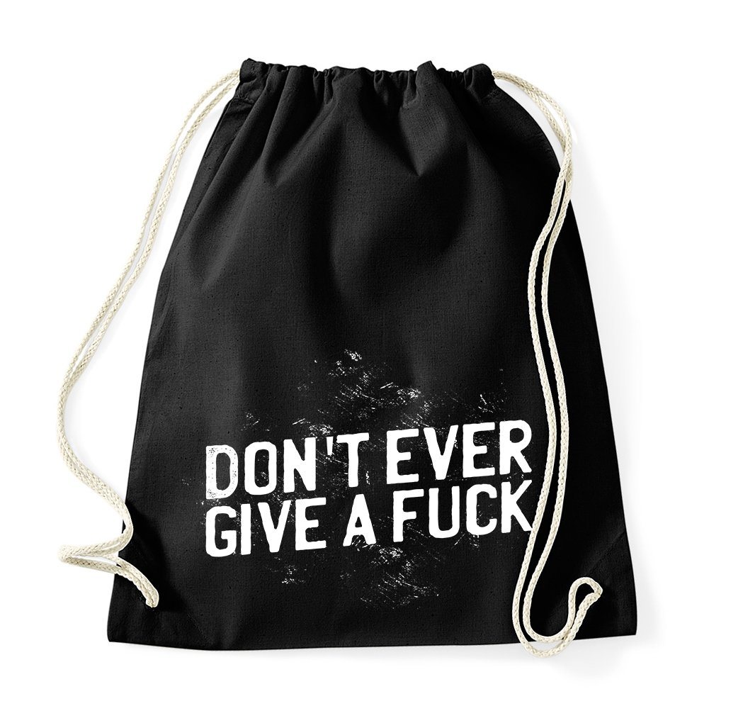 Youth Designz Turnbeutel Don´t ever give a f*ck" Baumwoll Tasche Turnbeutel, mit Print" von Youth Designz