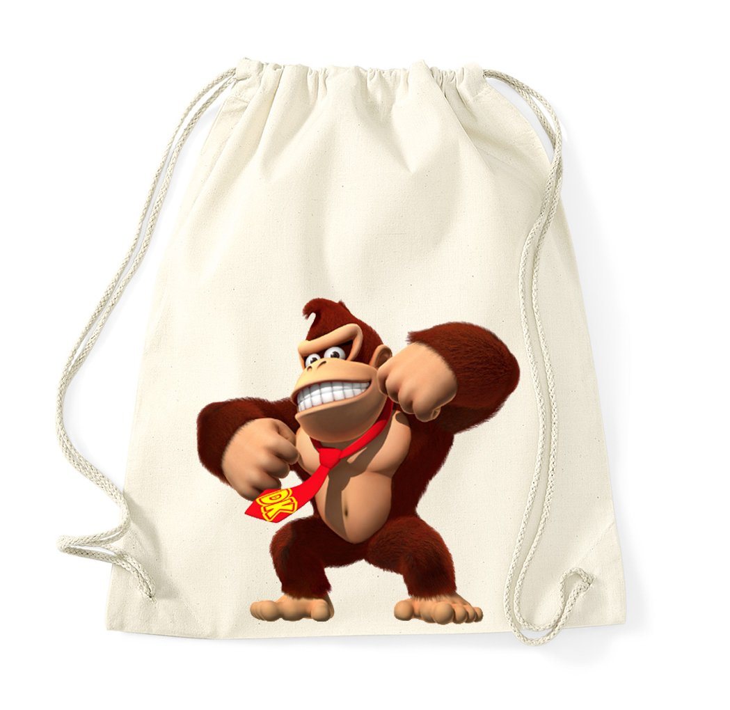 Youth Designz Turnbeutel Donkey Kong Baumwoll Tasche Turnbeutel, mit modischem Print von Youth Designz