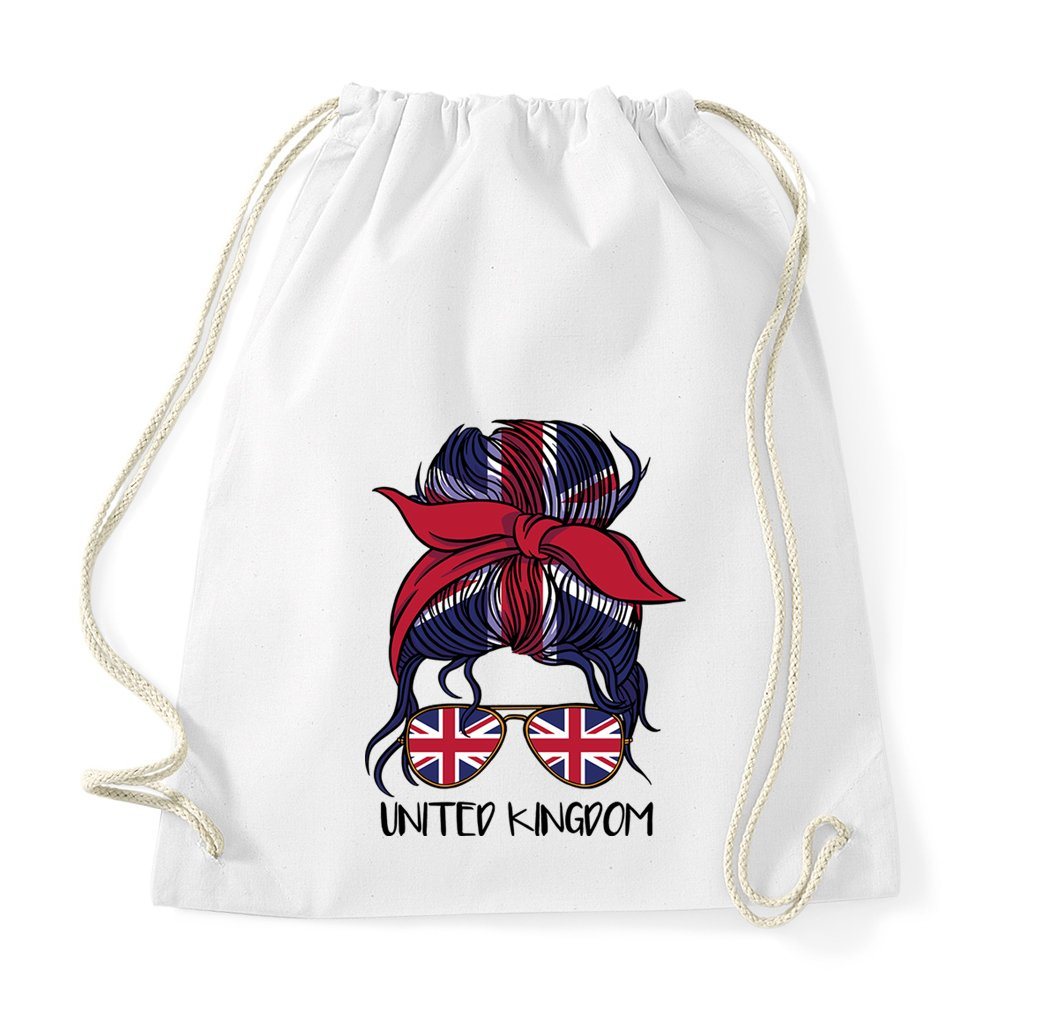 Youth Designz Turnbeutel England Britain Flagge Baumwolle Tasche, mit trendigem Motiv von Youth Designz