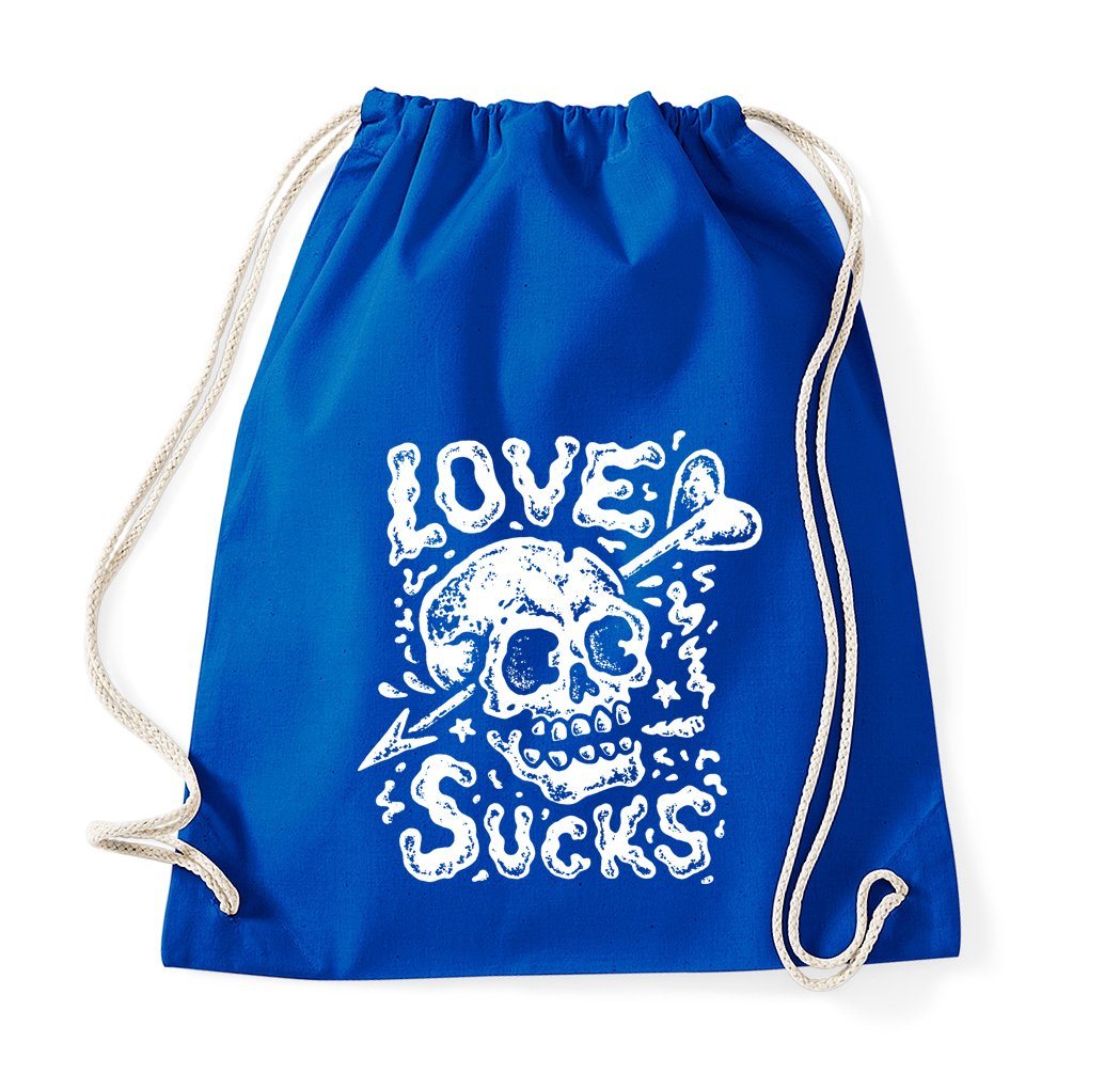 Youth Designz Turnbeutel Love Sucks" Baumwoll Tasche Turnbeutel, mit trendigem Frontprint" von Youth Designz