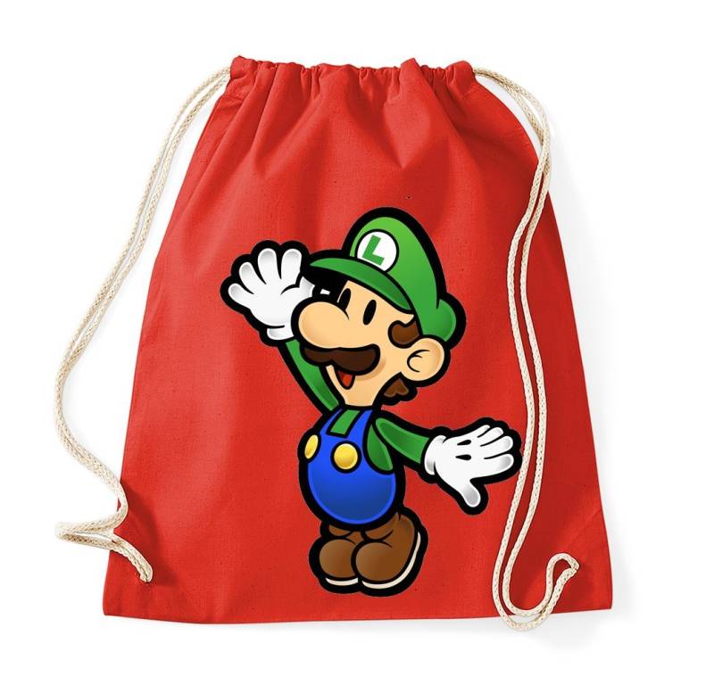 Youth Designz Turnbeutel Luigi Baumwoll Tasche Turnbeutel, mit modischem Print von Youth Designz