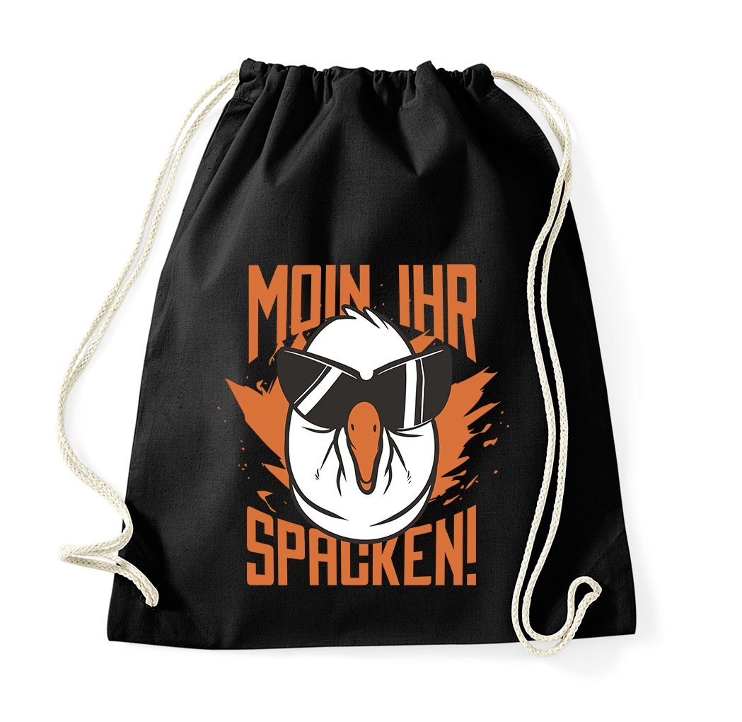 Youth Designz Turnbeutel MOIN IHR SPACKEN Baumwolle Tasche Turnbeutel von Youth Designz